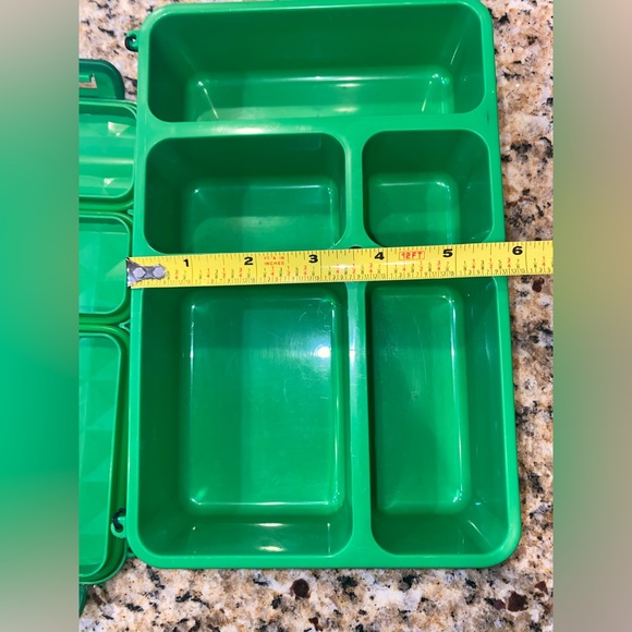 GoGreen bento snack box/lunchbox. Green. Small leakproof lunchbox - Picture 6 of 7